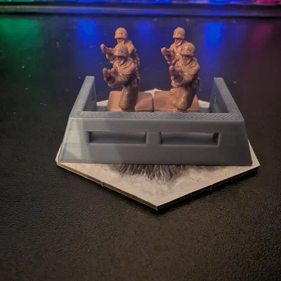 Mô hình lô cốt (Bunker) 3D cho game chiến thuật Memoir 44