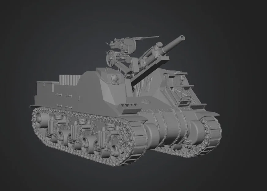 Mô hình pháo tự hành M7 Priest (1942-1960s) in 3D chi tiết - Image 1
