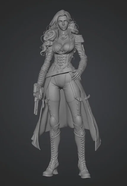 Mô hình 3D nữ chiến binh Corsair Girl độc đáo cho dân sưu tầm - Image 1