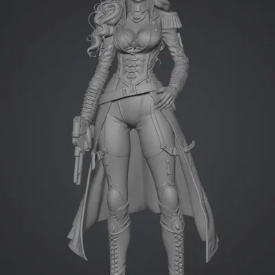 Mô hình 3D nữ chiến binh Corsair Girl độc đáo cho dân sưu tầm