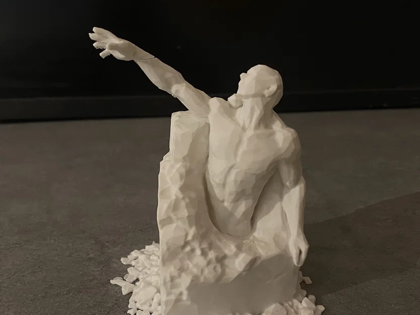 Stone Ascension - Tượng Người Vươn Mình Thoát Khỏi Khối Đá - Image 1