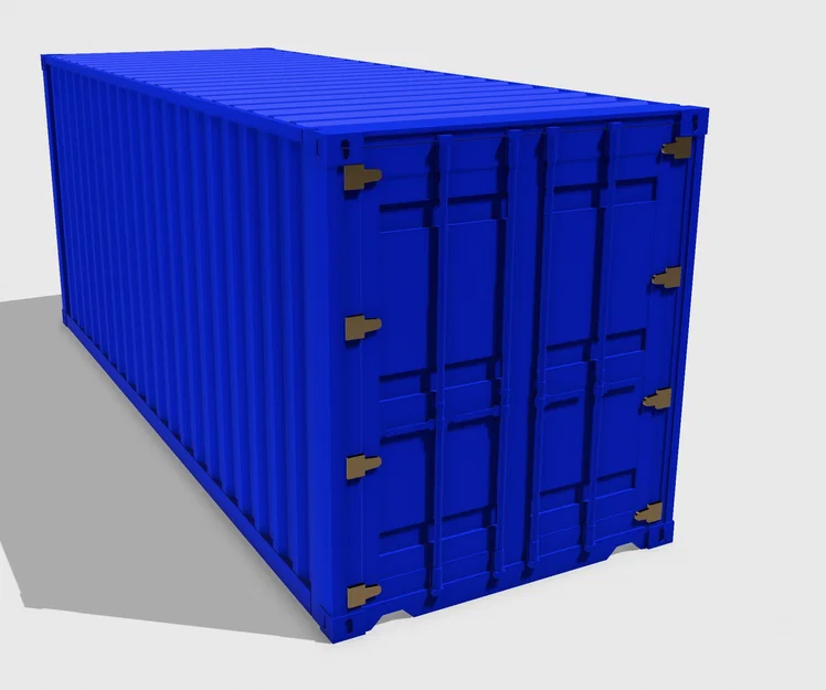 Mô hình thùng container 3D - File in STL chi tiết - Image 1