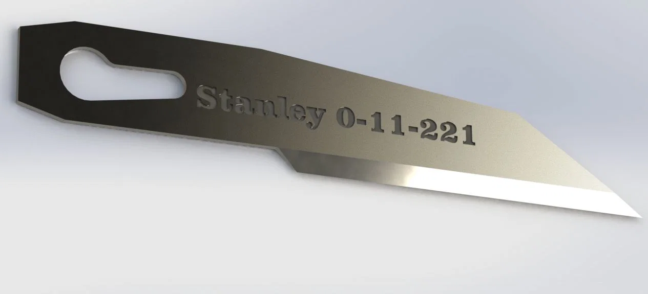 Mô hình 3D lưỡi dao Stanley 0-11-221 chính xác cho thiết kế - Image 1