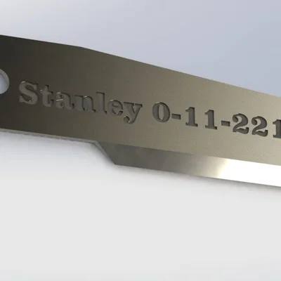 Mô hình 3D lưỡi dao Stanley 0-11-221 chính xác cho thiết kế