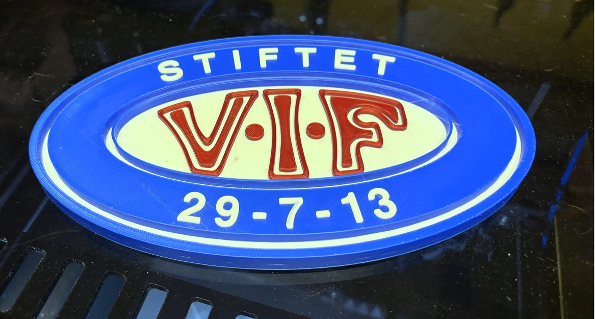 Mô hình in 3D logo Vålerenga IF (VIF) cực chất cho người hâm mộ - Image 1