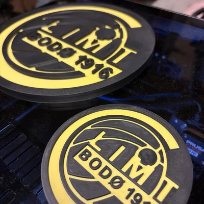Mô hình logo đội bóng Bodø-Glimt in 3D ấn tượng