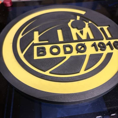 Mô hình logo đội bóng Bodø-Glimt in 3D ấn tượng