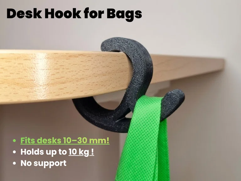 Móc Treo Túi Xách Gắn Bàn Làm Việc - Image 1