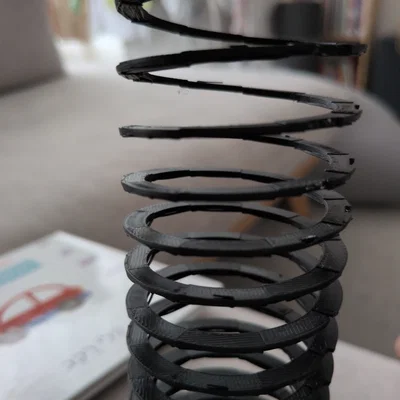 Mô hình lò xo nhựa (Basic Spring Toy) in 3D thú vị