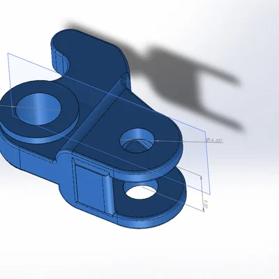 Giá đỡ khớp nối cần phanh xe Dirtbike (Cùm 22mm)