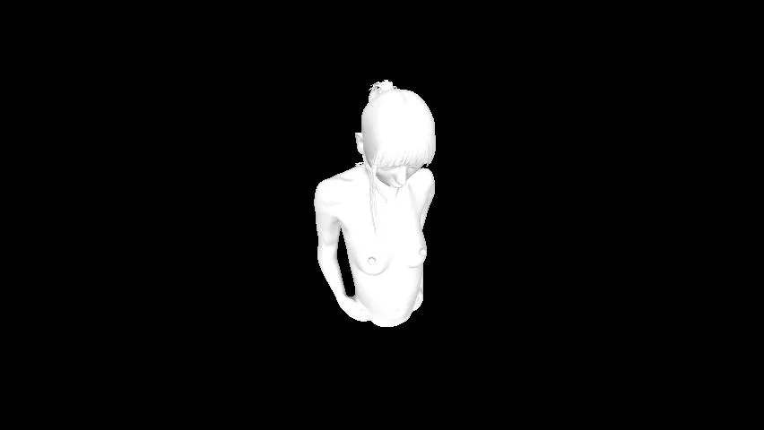 Mô hình tượng bán thân nhân vật nữ nghệ thuật cho in 3D - Image 1