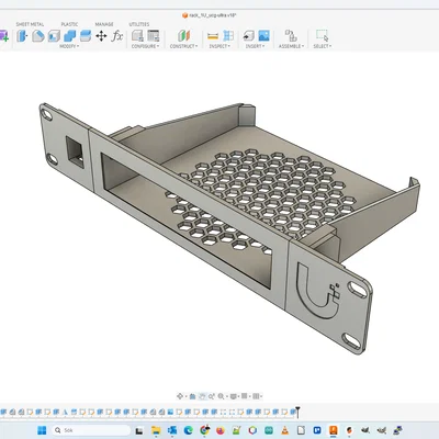 Khay gắn rack 10 inch cho Ubiquiti Cloud Gateway Ultra/Max