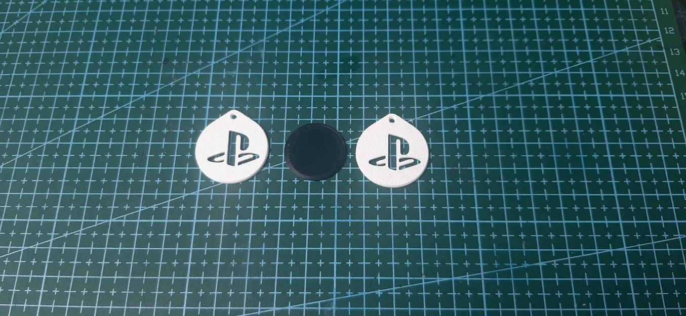 Móc khóa logo PlayStation PS5 thiết kế 3D đơn giản và đẹp mắt - Image 5