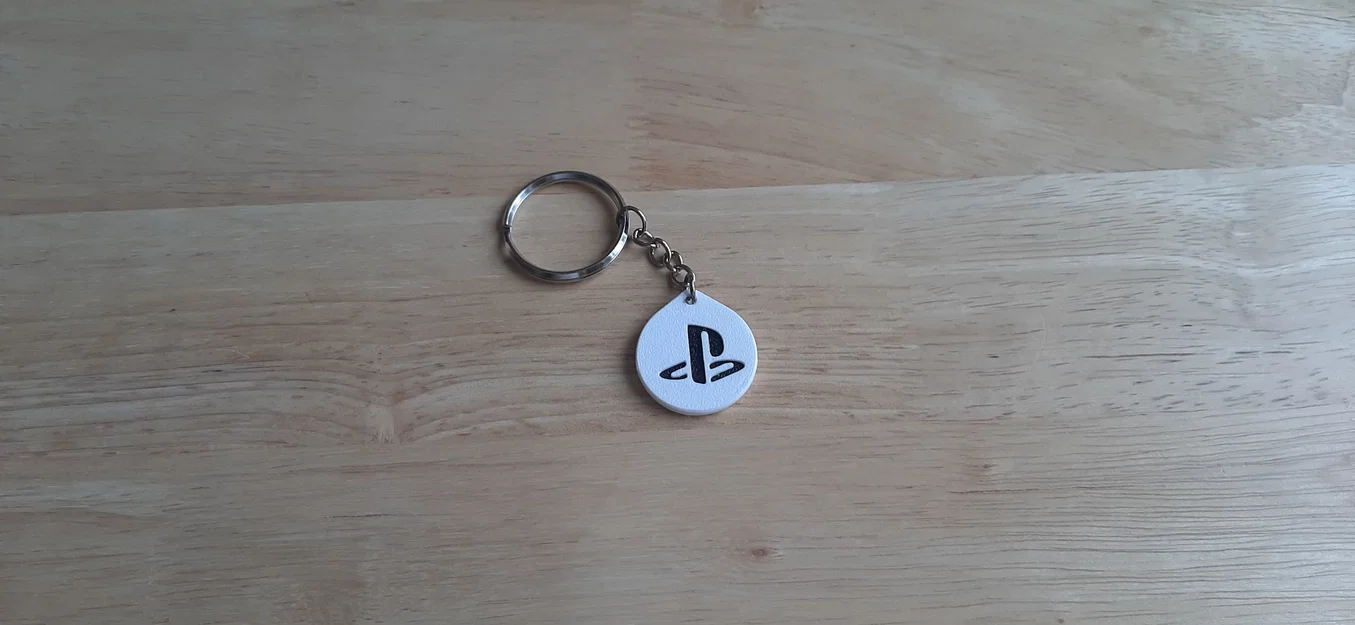 Móc khóa logo PlayStation PS5 thiết kế 3D đơn giản và đẹp mắt - Image 6