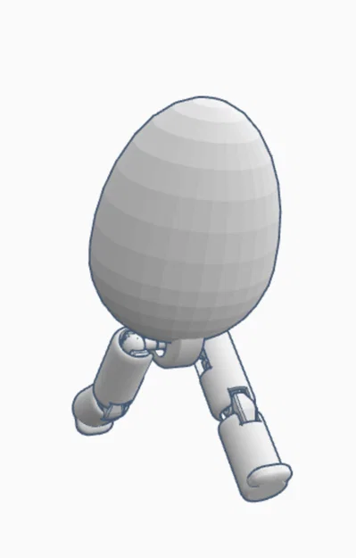 Egg Buddy: Mô hình quả trứng chân khớp nối phong cách Dummy 13 - Image 1