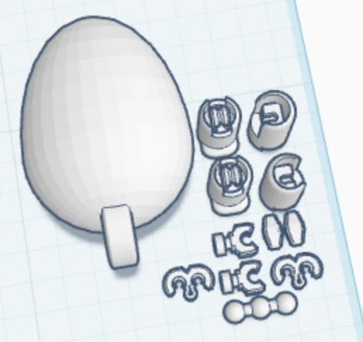 Egg Buddy: Mô hình quả trứng chân khớp nối phong cách Dummy 13 - Image 4