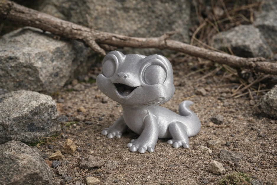 Mô hình 3D thằn lằn chibi dễ thương trang trí bàn làm việc - Image 1