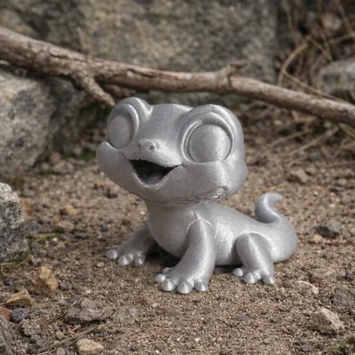 Mô hình 3D thằn lằn chibi dễ thương trang trí bàn làm việc