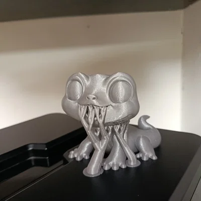 Mô hình 3D thằn lằn chibi dễ thương trang trí bàn làm việc