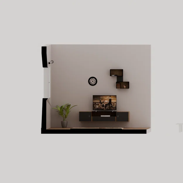 Mô hình thiết kế nội thất phòng khách 3D Bourtzou - Image 5