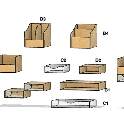 Khay Đựng Đồ Đa Năng ORGANIZZATORE GT562 - Giải Pháp Bàn Làm Việc Gọn Gàng