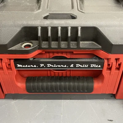 Nhãn tên tay cầm tùy chỉnh cho thùng Milwaukee PACKOUT 48-22-8424