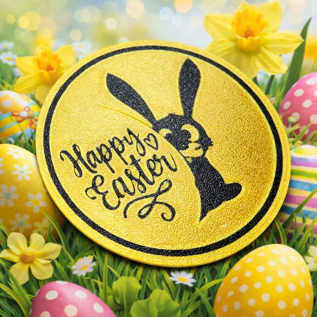 Đế lót ly thỏ Phục Sinh vui nhộn - Image 1