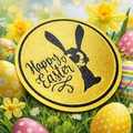 Đế lót ly thỏ Phục Sinh vui nhộn - Thumbnail 1