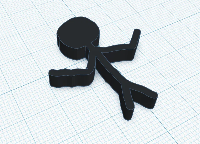 Mô hình Stickman in 3D đơn giản - Tải file STL miễn phí - Image 1