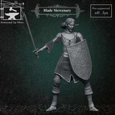 Mô hình Blade Mercenary cho D&D và Pathfinder