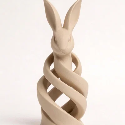 Tượng Thỏ Xoắn Ốc (Spiral Hare Bunny Sculpture)
