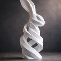 Tượng Thỏ Xoắn Ốc (Spiral Hare Bunny Sculpture) - Thumbnail 3