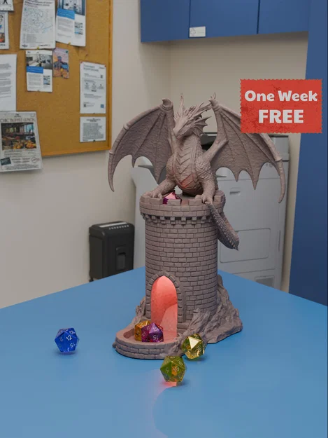 Tháp Xúc Xắc Hình Rồng - Nhận Hơn 300 Mô Hình Trên Patreon - Image 4