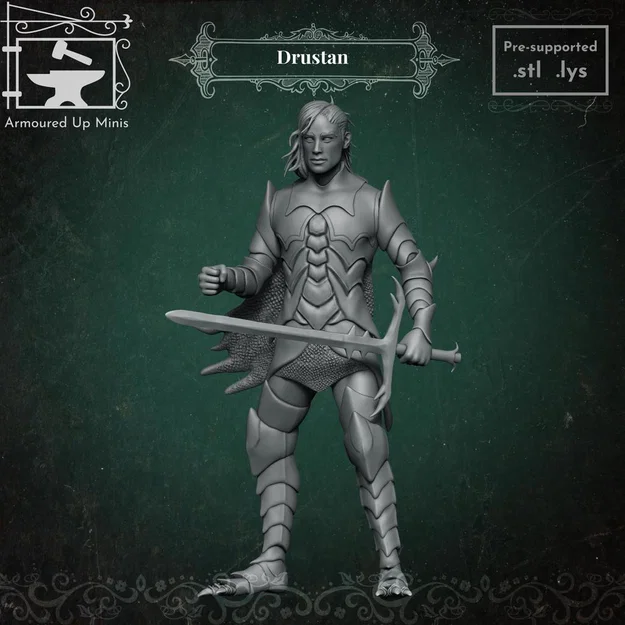 Mô hình miniature Drustan cho Pathfinder và D&D - Image 1