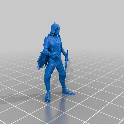 Mô hình miniature Drustan cho Pathfinder và D&D