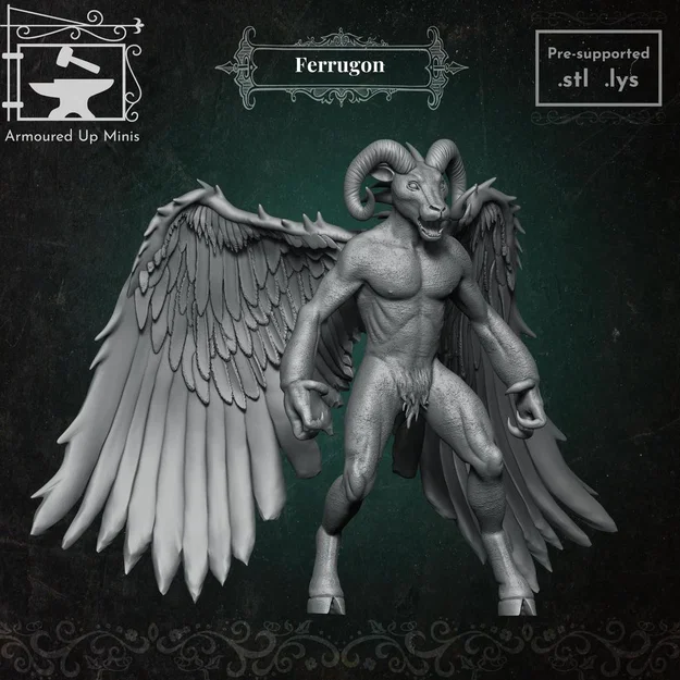 Mô hình thu nhỏ Ferrugon cho Pathfinder và D&D - Image 1