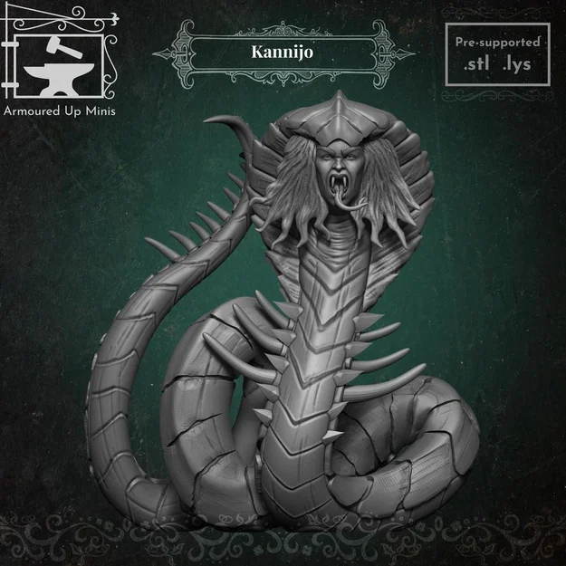 Mô hình thu nhỏ Kannijo cho Pathfinder và D&D - Image 1