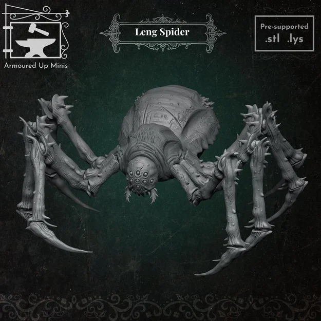 Mô hình Leng Spider - Dành cho Pathfinder, D&D và các trò chơi RPG - Image 1