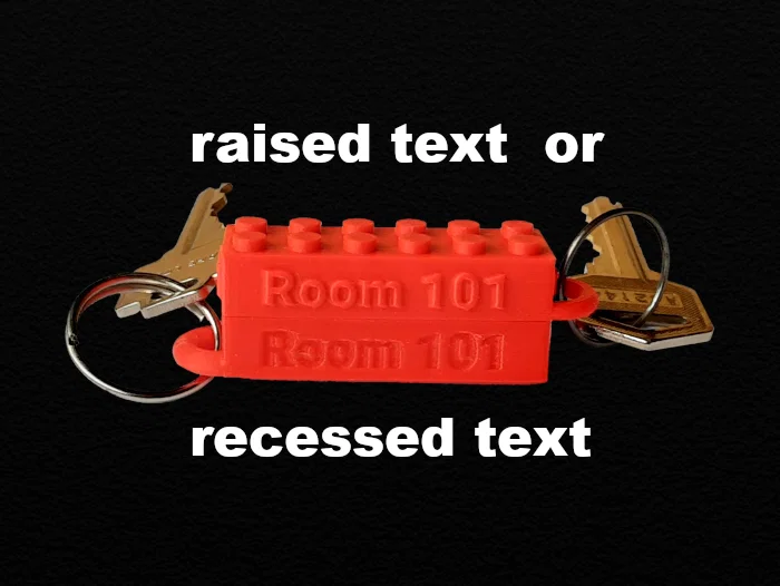 Móc khóa gạch LEGO tùy chỉnh có khắc chữ - Image 2