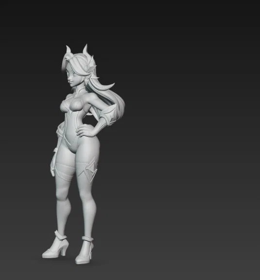 Mô hình nhân vật nữ phong cách Anime 3D ấn tượng - Image 2