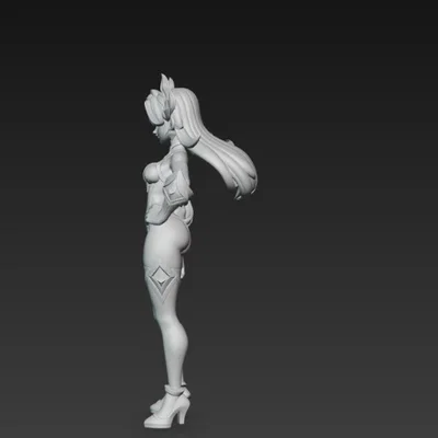 Mô hình nhân vật nữ phong cách Anime 3D ấn tượng