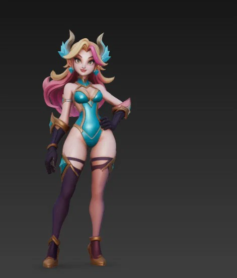 Mô hình nhân vật nữ phong cách Anime 3D ấn tượng - Image 4