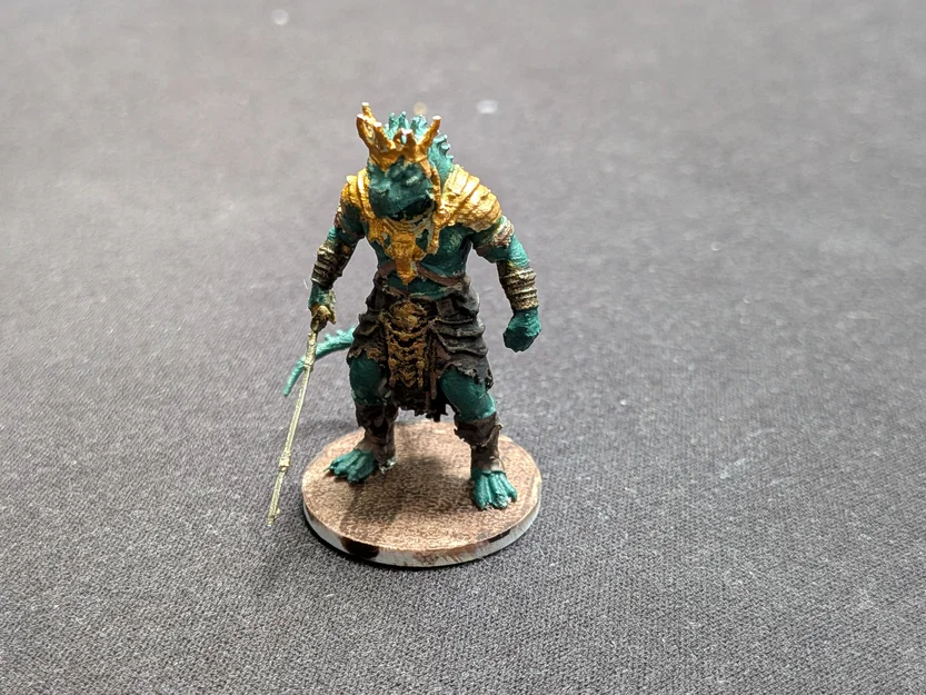 Mô hình LizardFolk King - Nhân vật chiến binh cho DnD (TTRPG) - Image 4