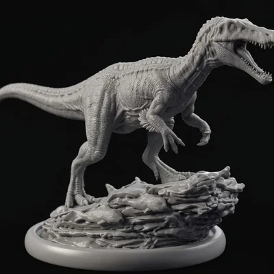 Mô hình tượng khủng long Carcharodontosaurus in 3D cực sắc nét