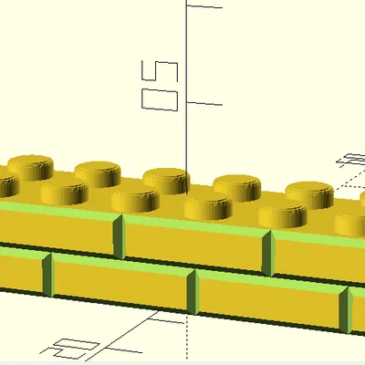 Công cụ tạo Lego bằng OpenSCAD hỗ trợ thêm chữ, vân gạch và bo tròn nốt