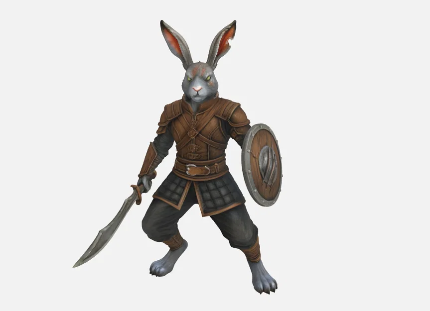 Mô hình Harengon Monster Hunter Ranger DnD Mini cực chất - Image 1