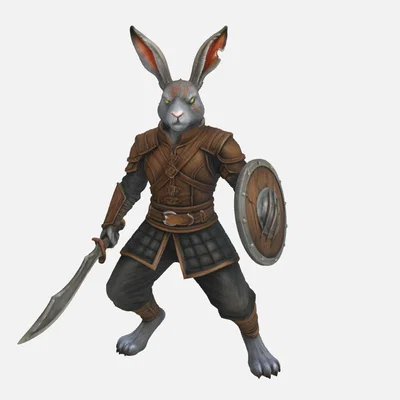 Mô hình Harengon Monster Hunter Ranger DnD Mini cực chất