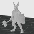 Mô hình 3D Harengon Paladin - Chiến binh thỏ dũng mãnh cho DnD - Thumbnail 3