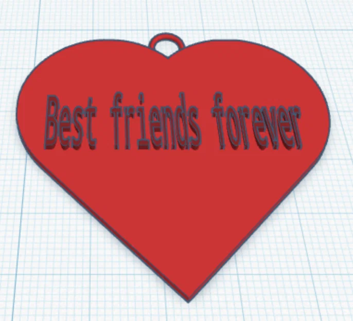 Móc khóa hình trái tim BFF - Quà tặng ý nghĩa cho bạn thân - Image 2