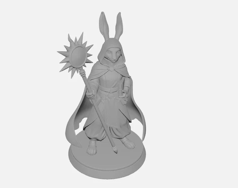 Mô hình Harengon Cleric nữ cho D&D - TTRPG Miniature - Image 2